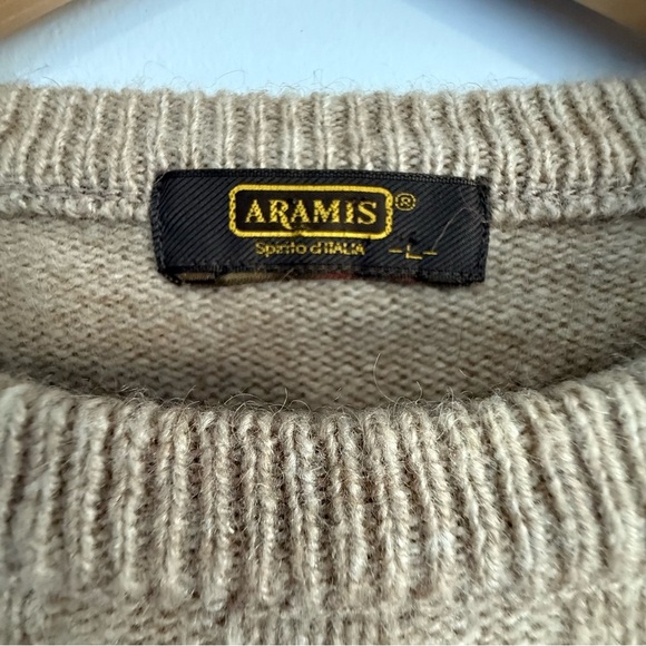 Vintage Aramis Beige Knit Sweater - Picture 3 of 10